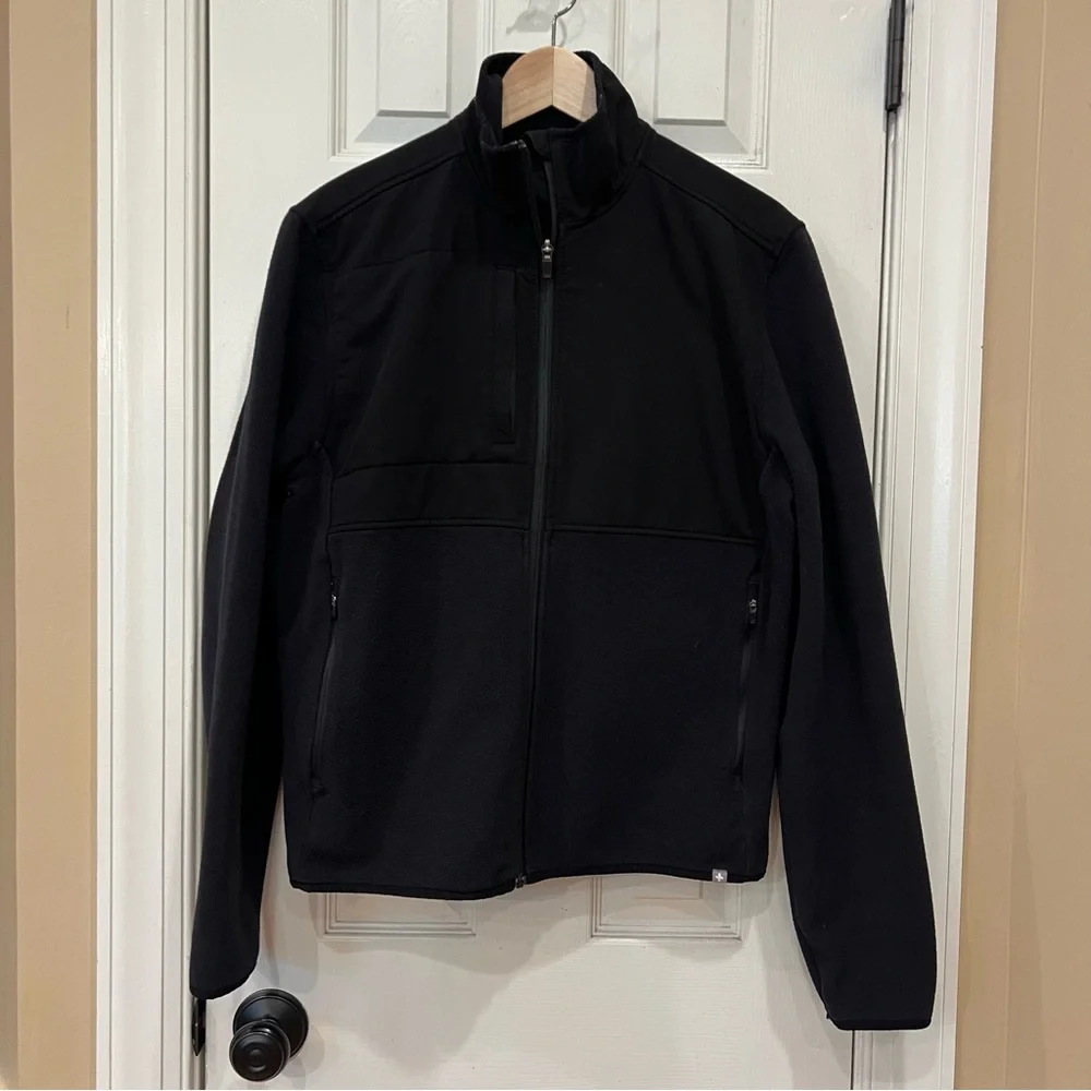 Figs On Shift Fleece Jacket Black Men’s Medium Full Zip - Picture 1 of 6